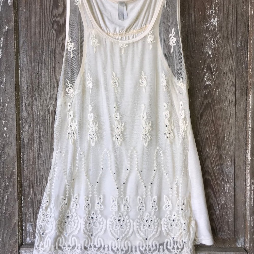 Cream tank top